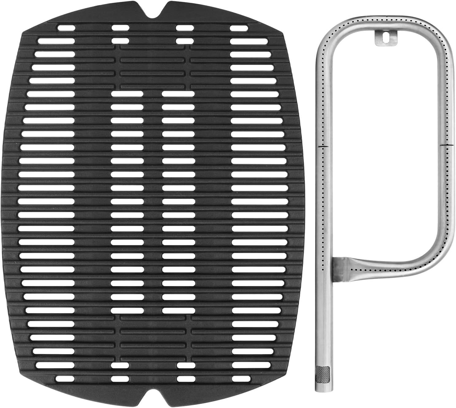 #US Cast Iron Cooking Grate and Burner for Q100 Q120 Q1000 Q1200 Q Grills