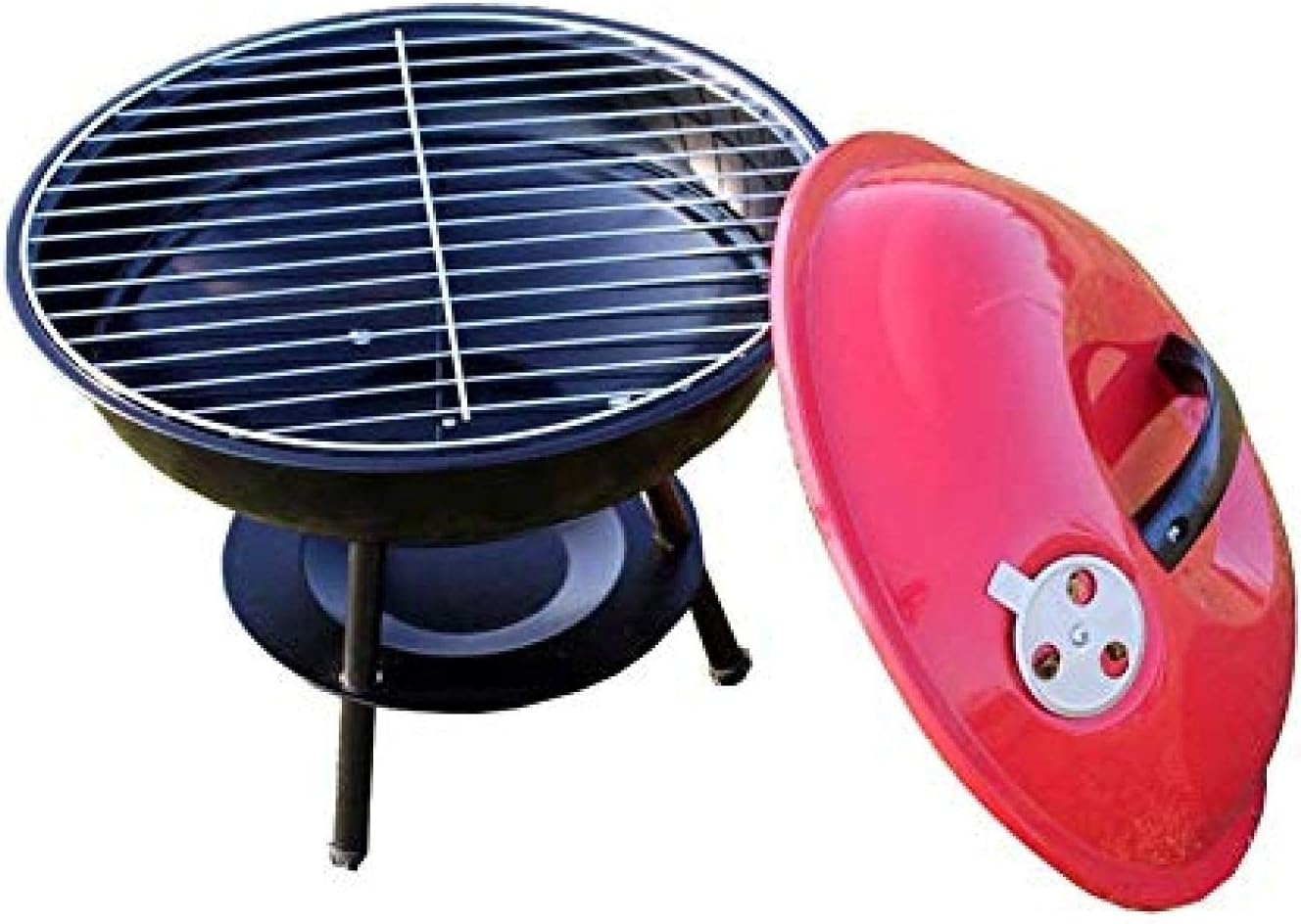 Fire Pit BBQ Grill Fire Bowl Outdoor Bowl Round Barbecue Household Stove Portable Charcoal Barbecue Grill Barbecue Heating in Winter