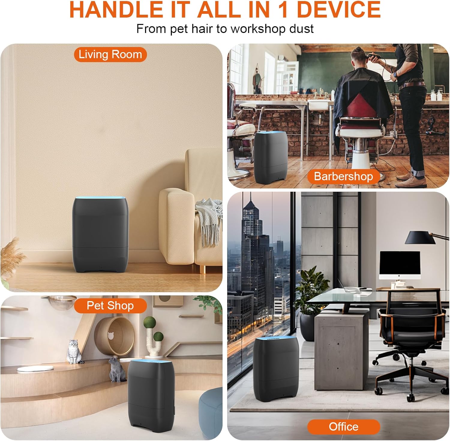 Touchless Automatic Vacuum Dustpan, Bagged Canister Vacuum with 5-Pack Disposable Dustbags, IR Sensor, LED Alerts, Handheld Accessories for Floors/Corners/Salons