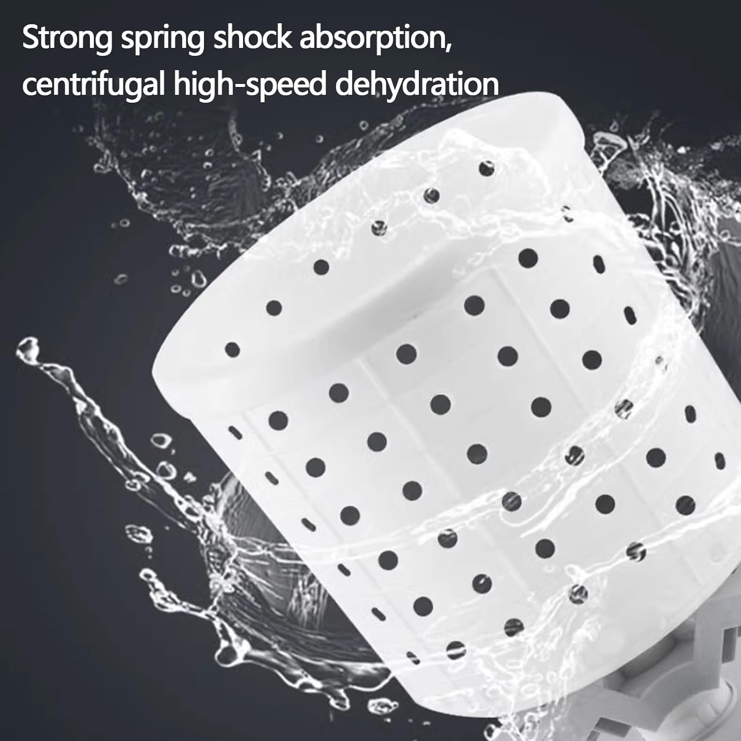 Manual Clothes Wringer Portable Clothes Spinner Wringer Nonelectric Laundry Dryer, Mini Dryer Compact for RV, Camping, School, Apartment, Dorm(Natural)