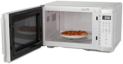 1.1 Cu. ft. 1000 W Mid Size Microwave Oven, 1000W, White Stainless Steel