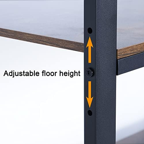 5-Tiers Bakers Rack,Microwave Oven Stand with Shelves,5 Tier Utility Storage Shelf with 5 Hooks,Multifunctional Shelf for Kitchen,Bathroom,Livingroom,Storehouse...