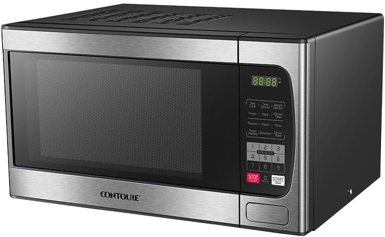 RV Built-In Microwave Oven | Stainless Steel Finish | 900W | 10 Power Levels | Easy-Clean Interior | LED Display | RV-950S