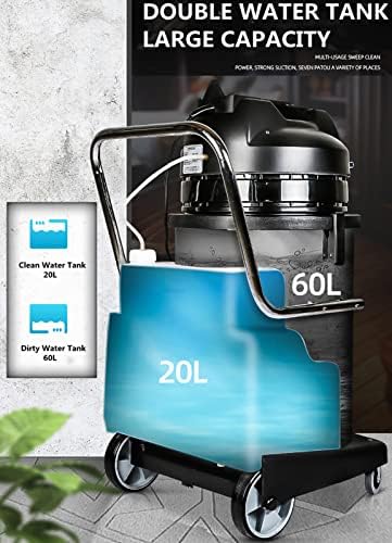 Carpet Cleaner Machine 20L,3 in 1 Stainless Steel Extractor,Deep Cleaning,Household Commercial,for Carpets,Sofas