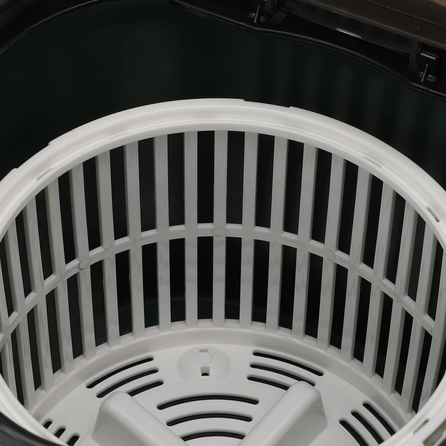 Zunate Portable Mini Washing Machine with Blue Light and Drain Basket for Underwear Baby Clothes Socks, Compact Laundry Washer for Apartment Dorm Travel Use (Green)