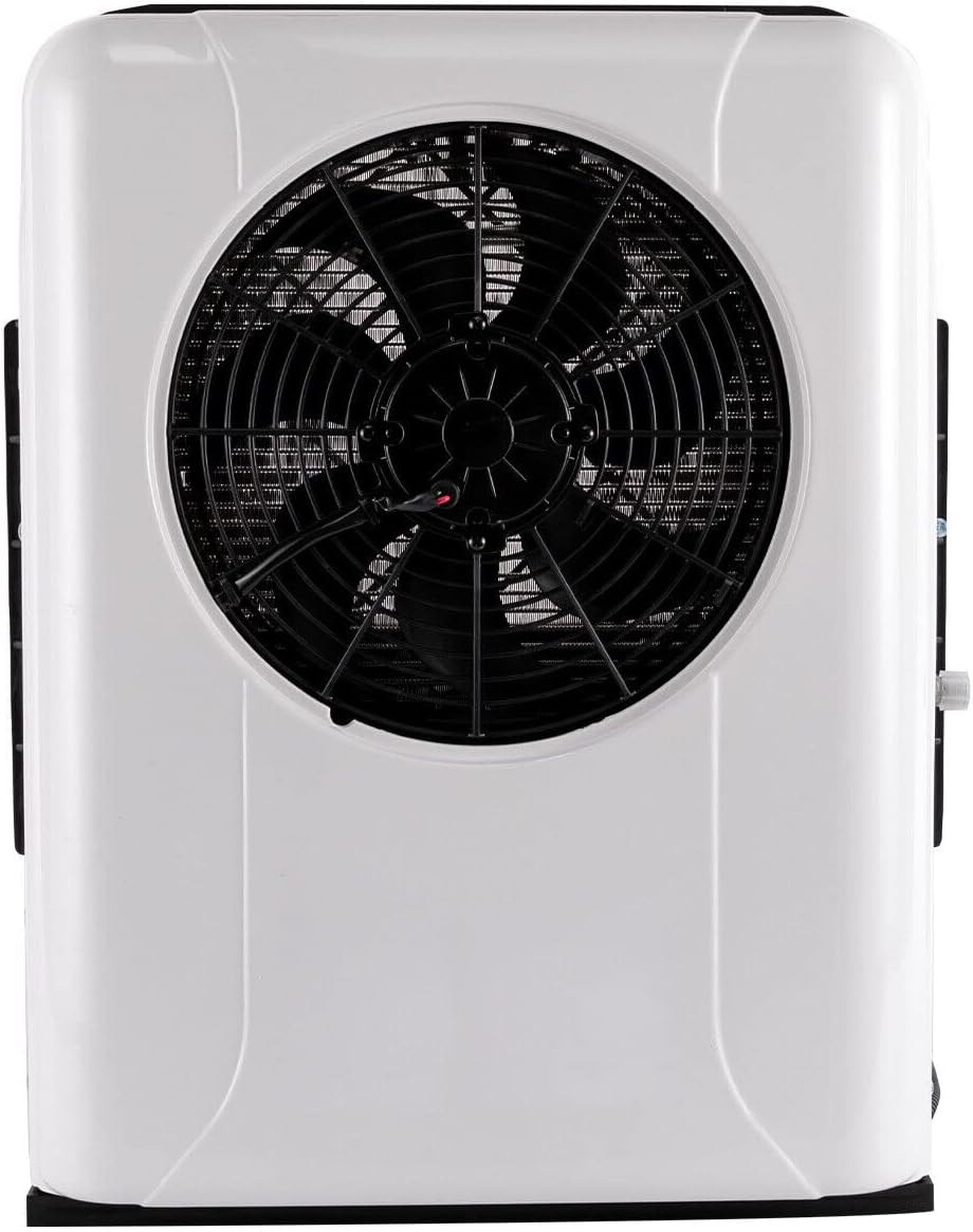 CNCEST 24v Air Conditioner Truck Bus RV Air Conditioner Kit Universal Electric A/C Unit for Cab Cooling Portable Split AC with High 12000BTU for Caravan or Truck Cab Two Packages (White 24V)