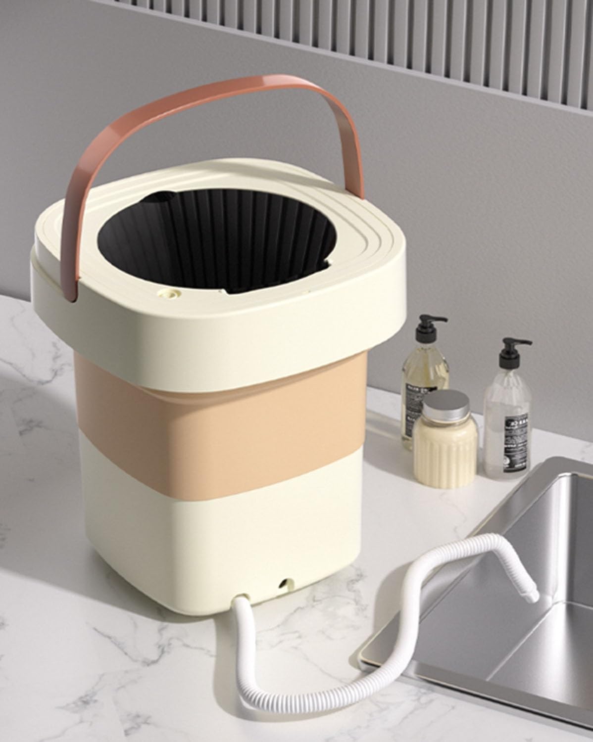 Portable Washing Machine, Mini Washer For College Rooms To Cleaning Sock, Underwear, Collapsible Washing Machines, Space Saving