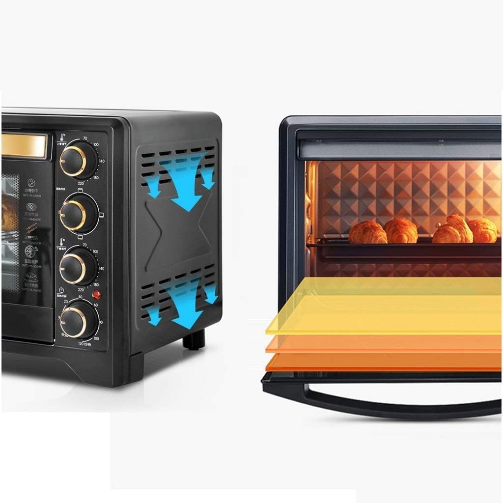 oven mini oven air fryer oven Mini Ovens 38L Large Capacity Electric Oven, Household Independent Temperature Controlled Mini Oven, Multifunctional Small Three-layer Oven, Zinc Plate Explosion-proof