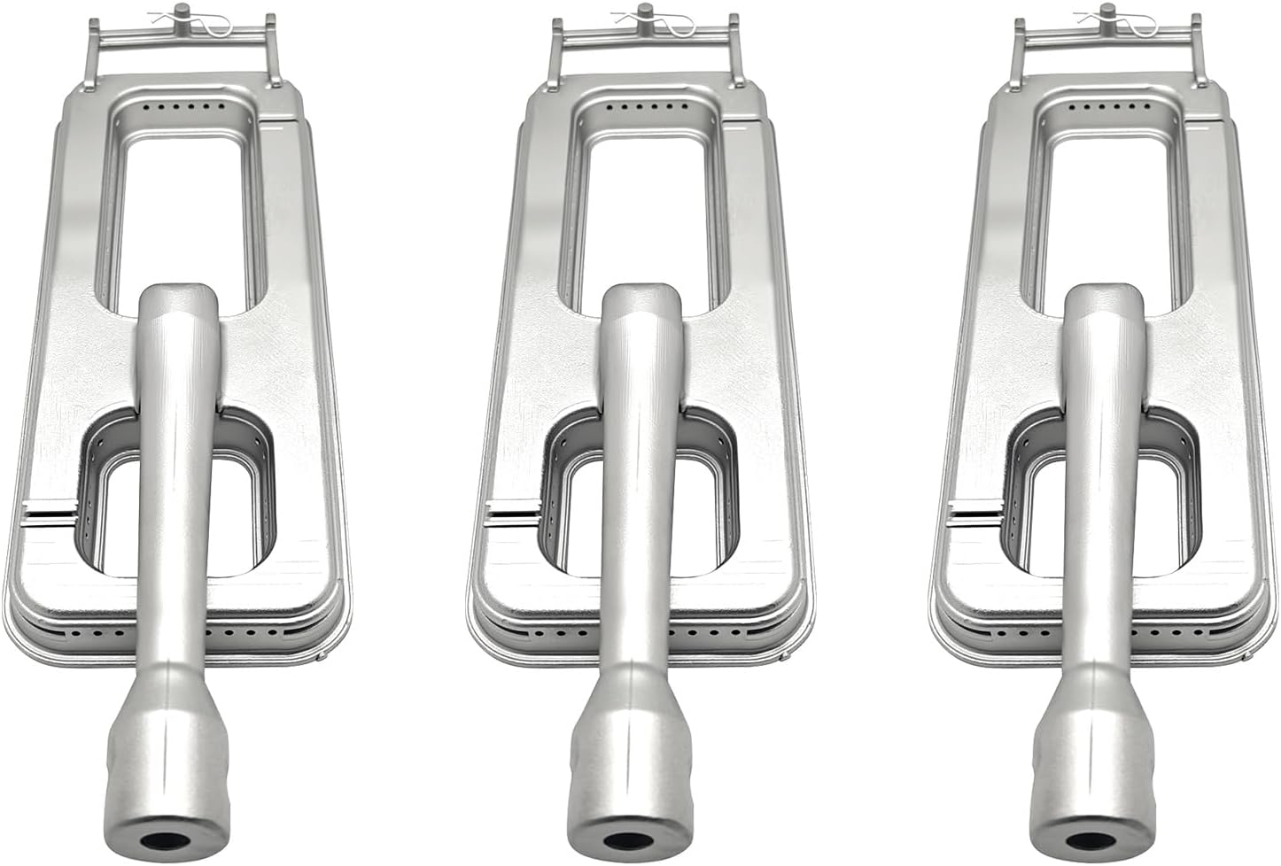 15.8” Cast 304 Stainless Steel Grill Burners Replacement Parts for Coyote Members Mark Grand Hall 608SB P30C1D Y0101XC Y0202XC Y0660 Y0669NG Grill Parts for RCS Sam's Club Bakers Chefs 3 Pack