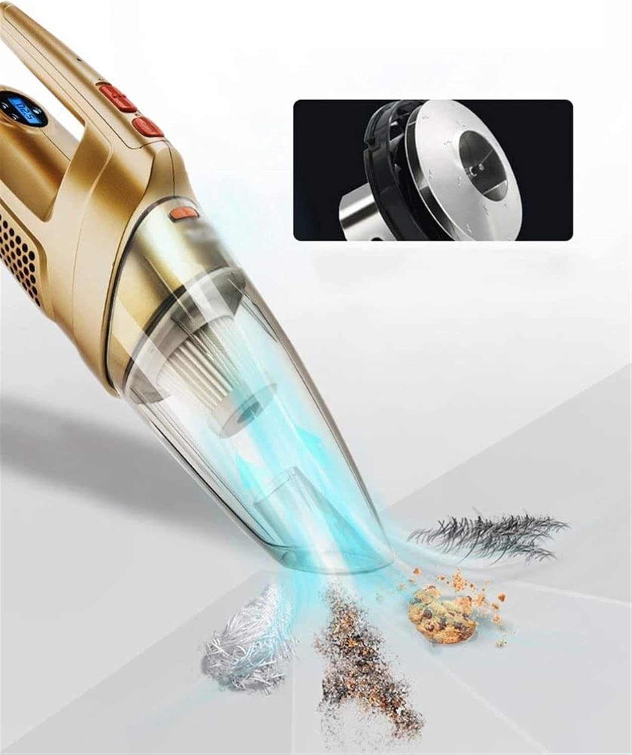 Handheld Vacuum, Cordless Handheld Vacuum, 4000PA Portable Hand Vacuum Cleaner, Home, and Car Cleaning Vacuum Cleaner