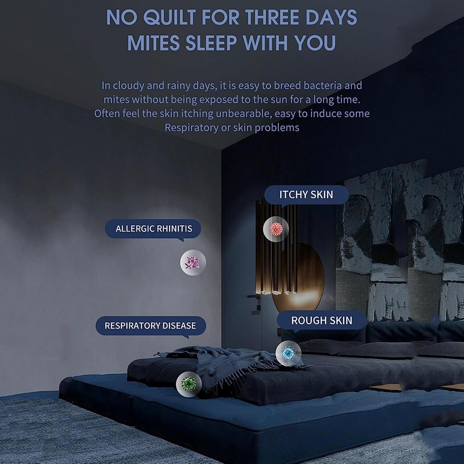 Aspiradora para Colchones De Cama, 3-in-1 Wireless Bed Vacuum and Sterilizer 14kpa Super Suction Mattress Deep Cleaner for Bed, Mattresses, Pillows, Sofa, Carpets,Green