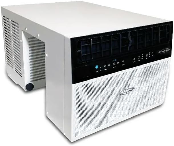 6000 BTU Window Air Conditioner, U-Shaped Smart Inverter Air Conditioner, Cools Up to 350 Sq. Ft., Ultra Quiet,Wi-Fi Enabled, with Open Window Flexibility, Energy Efficient, Remote Control