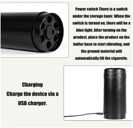 Zablendpro - 2in1 Roller Grinder, 2025 Best Za Blend Pro Roller Grinder and Cone Filler, Portable Rechargeable Large Automatic Filling Rolling Machine, Easy to clean and use