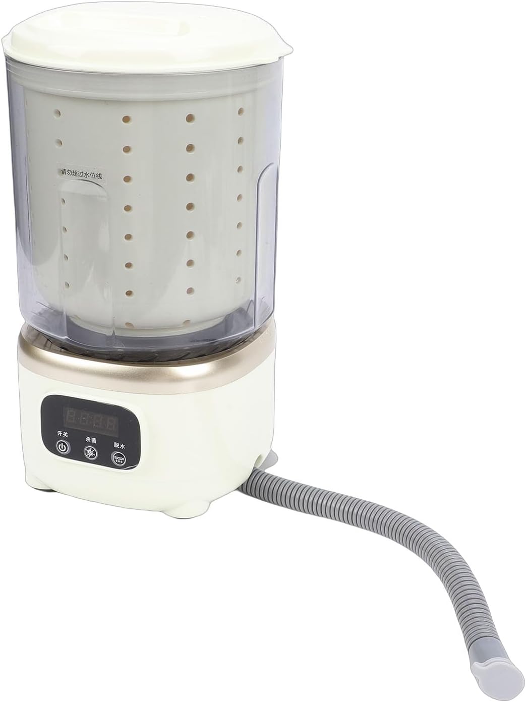 Portable Washing Machine, 2L Mini Underwear Washing Machine, USB Rechargeable Small Automatic Laundry Washer for Socks Baby Clothes Travel RV Apartment Hotel Dorm