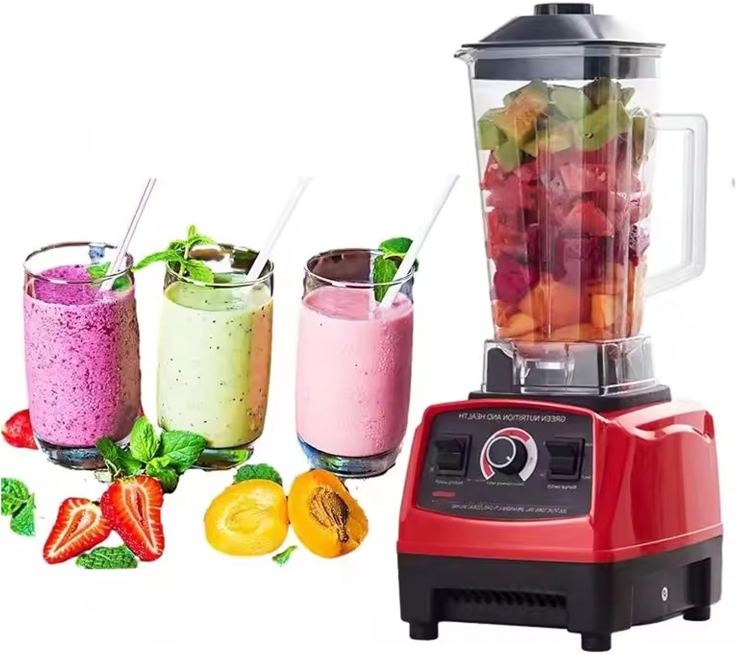 FfiMe 3.9l Professional Blender, Professional Blender for Kitchen, with 2300w Base and Total Crushing Technology