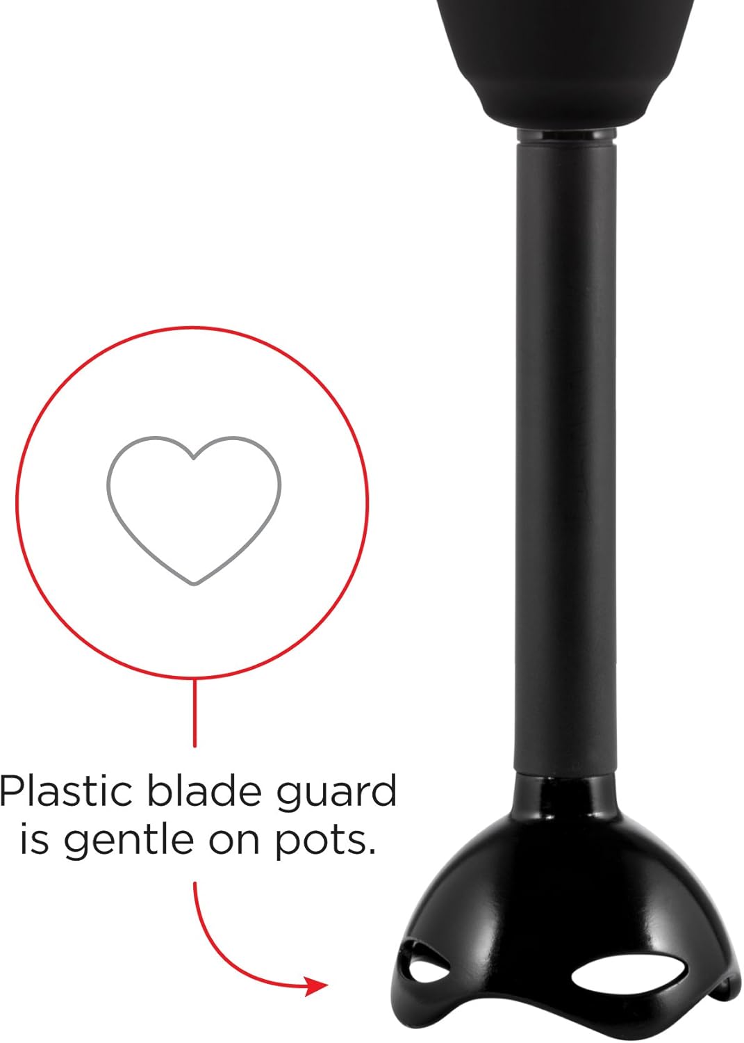 Chefman Immersion Blender 300-Watt Turbo 12 Speed Stick Hand Blender, Powerful Ice Crushing Design Purees Smoothies, Sauces & Soups, Detachable Heat Resistant Plastic Blade Guard Protects Pots, Black