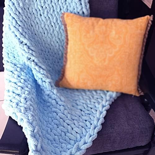 Soft Chunky Knit Blanket, Handmade Knit Blanket, Chenille Handwoven Throw Cozy Warm Blanket, Home Decor, As Sofa Blankets, Baby Air Conditioner Blanket, Photography Blanket,Bedding,Carpets