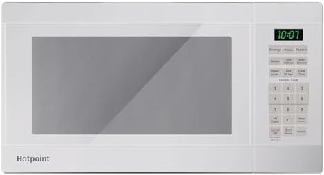Hotpoint RES1072DTWW 0.7 Cu. Ft. Capacity Countertop Microwave Oven, White
