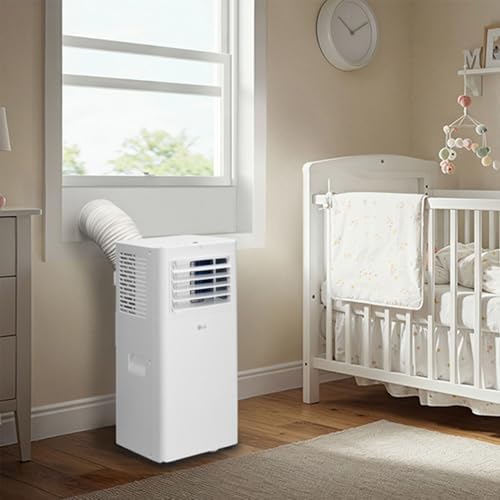 LG 5,100 BTU (DOE) / 9,000 BTU (ASHRAE) Portable Air Conditioner, Cools 150 Sq.Ft. (10' x 15' room size), Quiet Operation,LCD Remote, Window Installation Kit Included, 115V