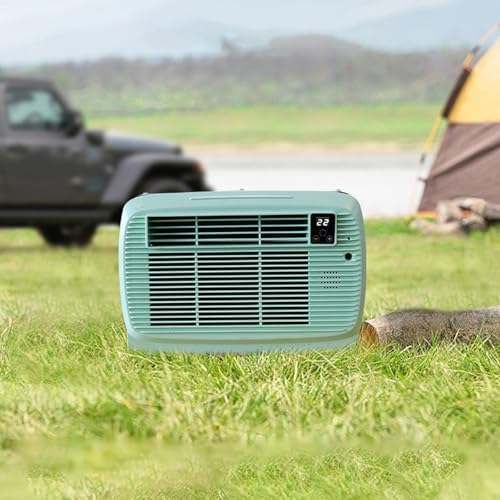 2200 BTU Portable Camping Air Conditioner Small Compressor Refrigeration Low Energy Air Cooler for Room Pets Outdoor Cooling(220v)