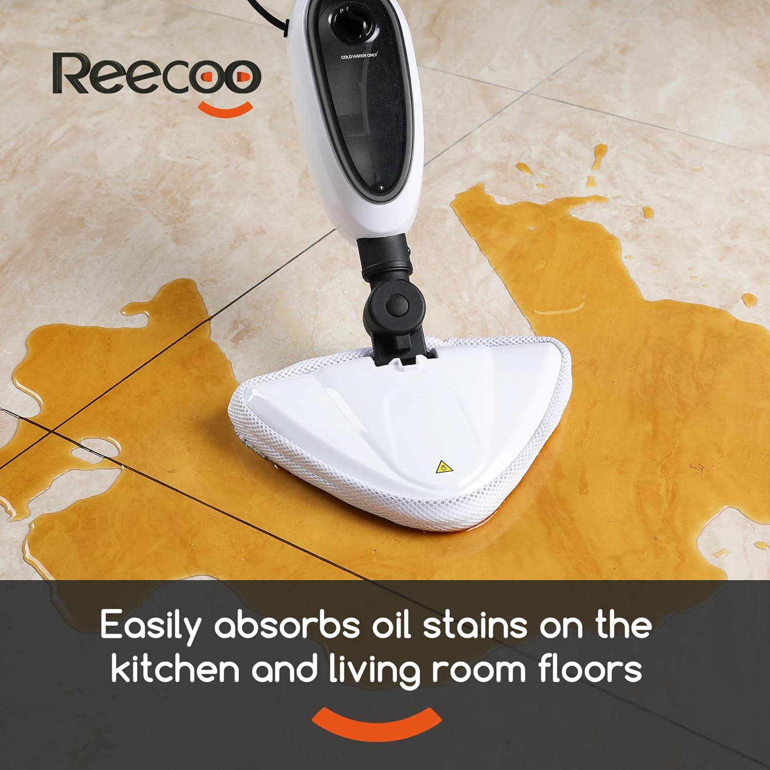 Steam Mop with Attachments,20s Rapid Heating,Lightweight Floor Steamer for Kitchen, Living Room Wood Floor Tile Carpet Cleaning