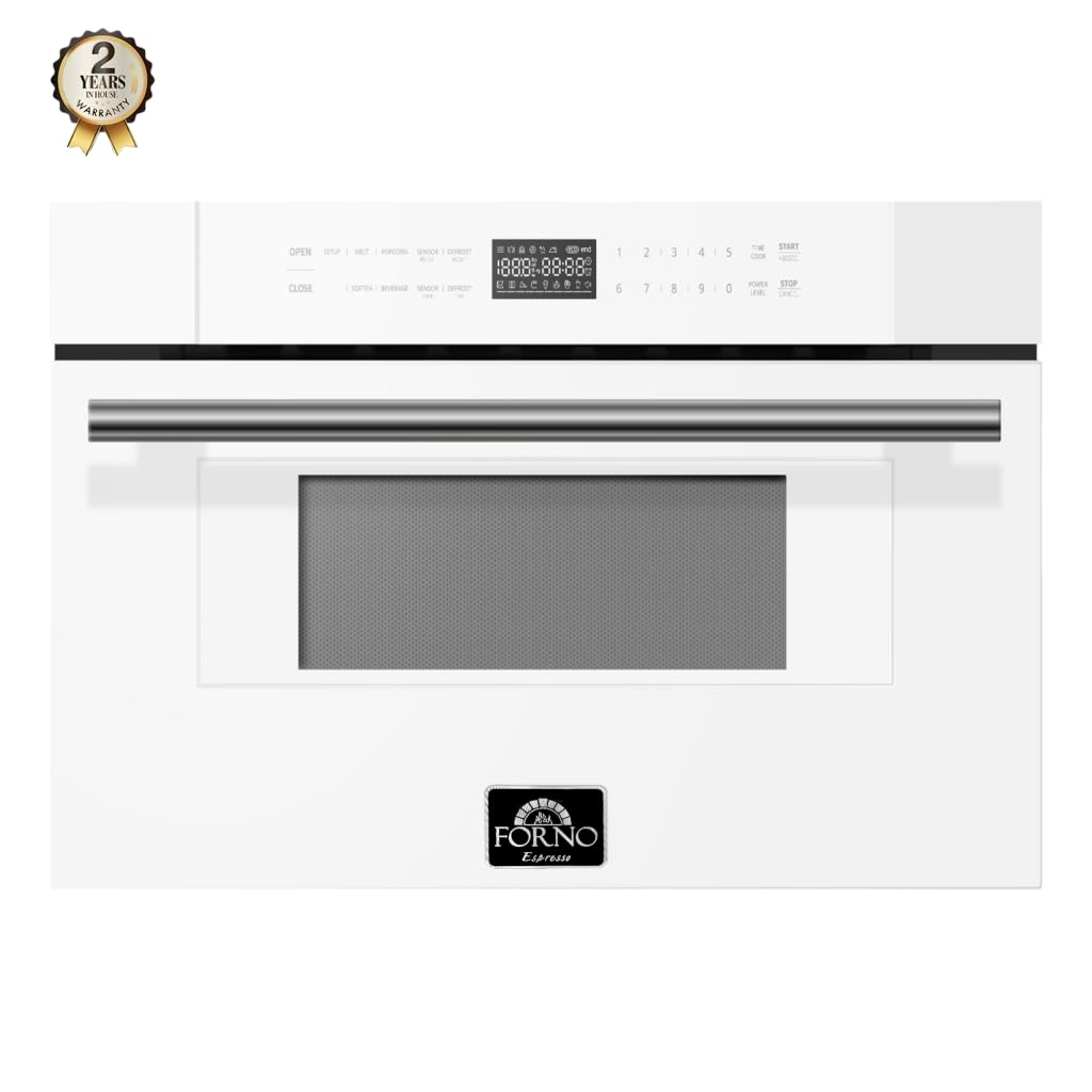 FORNO Capoliveri Espresso White 30 Inch 1000 Watts Microwave Drawer 1.2 cu.ft.