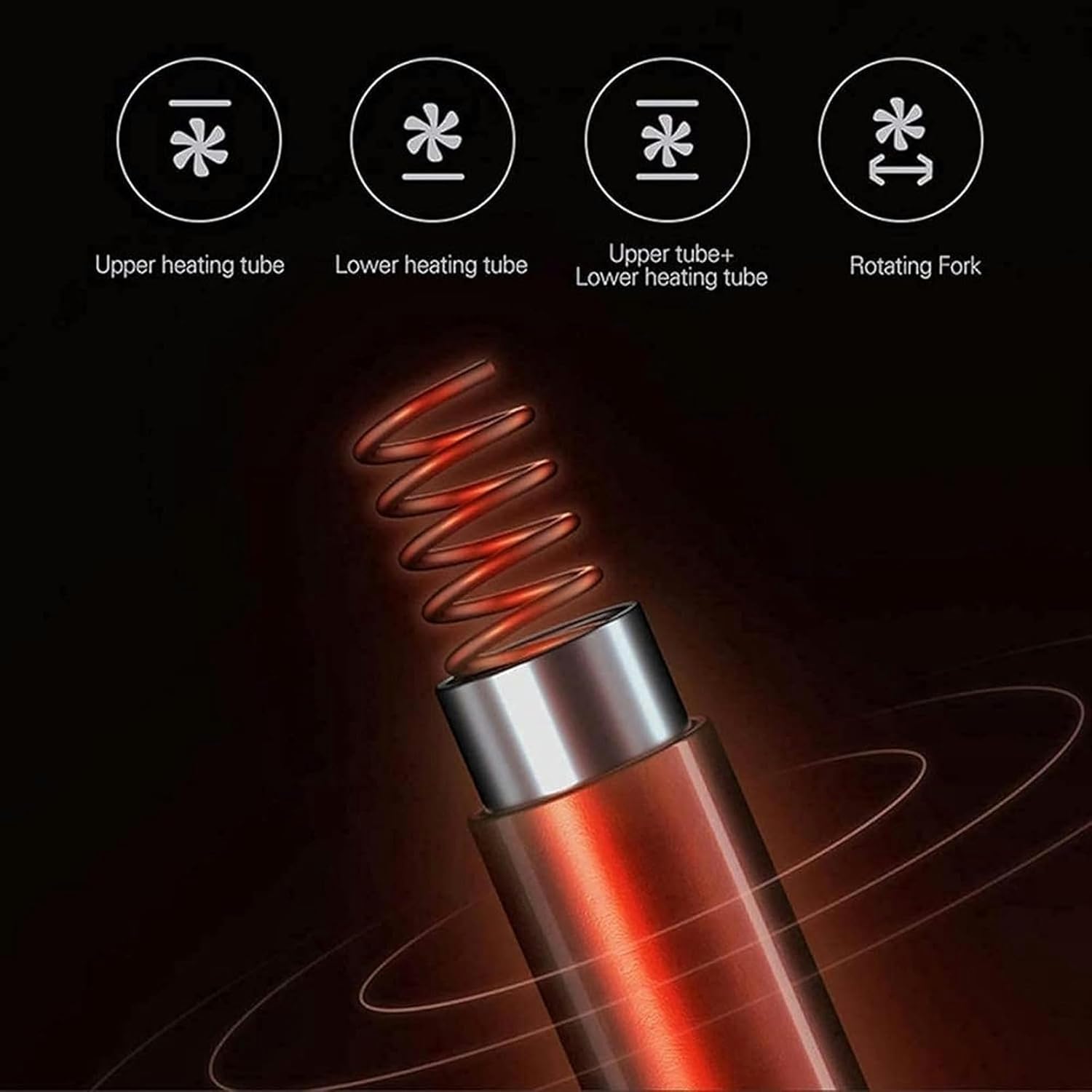 AMNOOL Tabletop Electric Oven 32L Electric Ovens Pizza Bake Microwave Kitchen Furnace Air Grill Intelligent Control Stove Aesthetic and Practical-1*