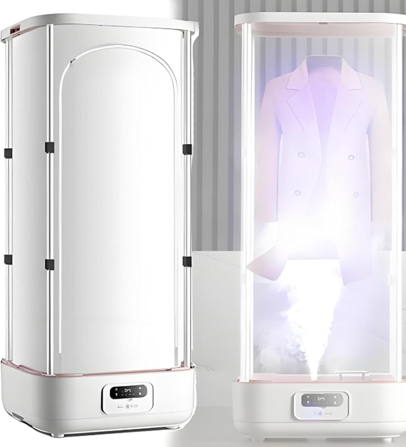 Upgraded Garment Steamers, Vertical Steam Iron 900w Automatic Wireless/Steam Closet/Folding Clothes Machine, Control Electric Clothes Drying Rack, for Clothes & Fabric