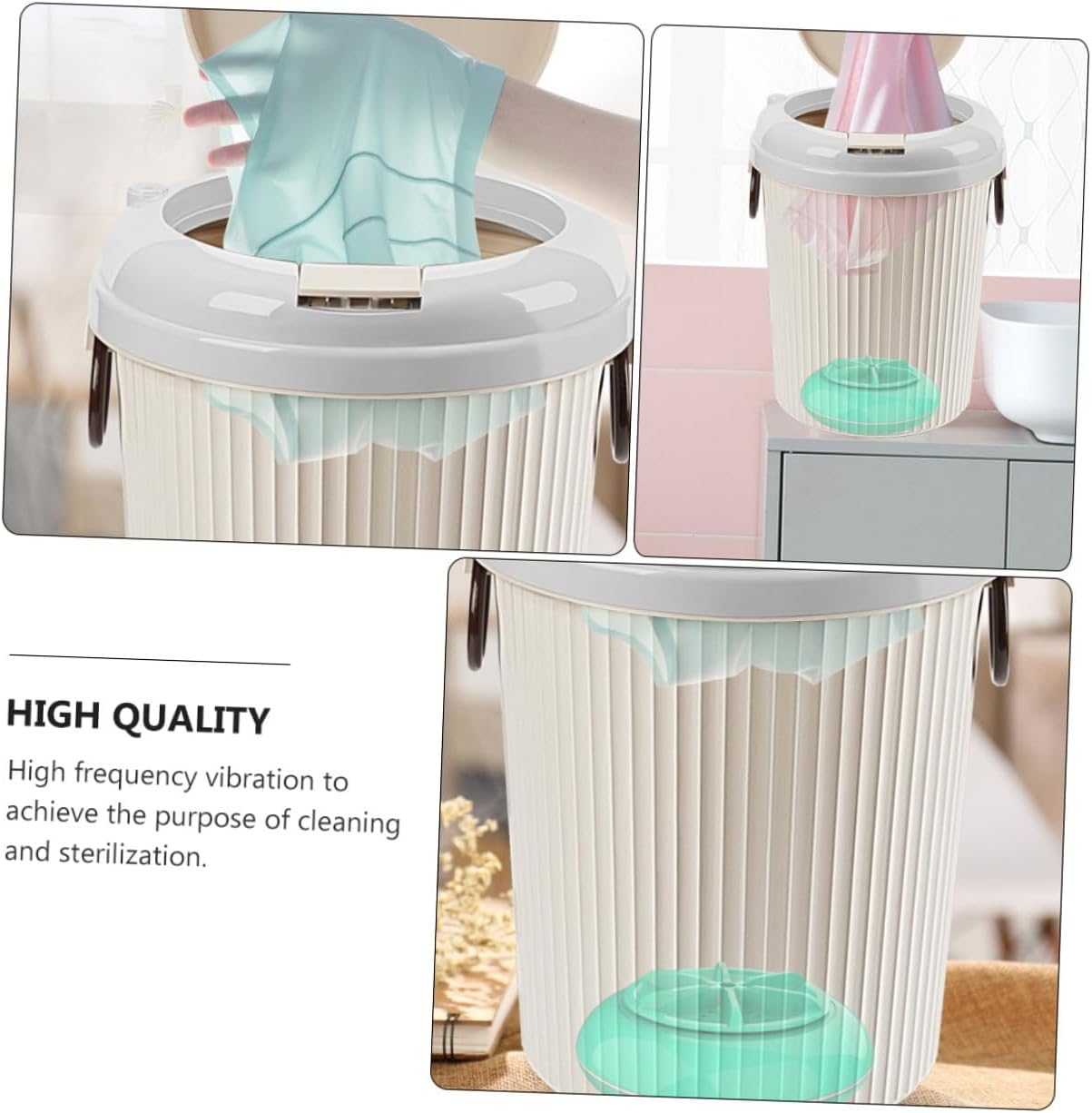 KESYOO Portable Mini Ultrasonic Washing Machine for Household and Clothes Desktop Turbo Washer with USB Power Efficient Low Water and Immersion Cleaning Compact for Apartments Rvs and