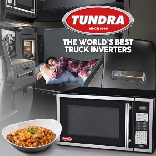 TUNDRA MW Series Truck Microwave Oven - Durable 120V RV Truck Countertop Oven with 20L/0.7 ft³ Capacity, 6 Auto-Cook Programs, Child Lock, LCD Display, Control Panel, Timer Function - MW700