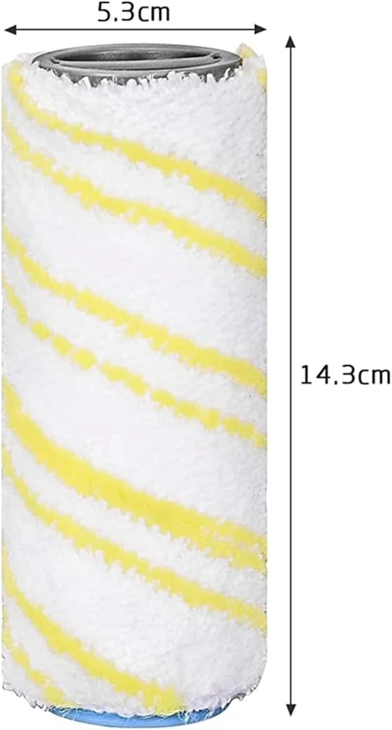 Compatible for Karcher FC7 FC5 FC3 Microfiber Rollers for 2.055-006.0 for Cleaning Hard Floors Smart Home Replacement Rollers(L Orange)