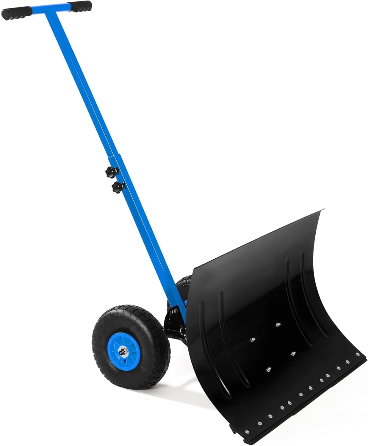 Snow Shovel for Driveway with Wheels, 29.1