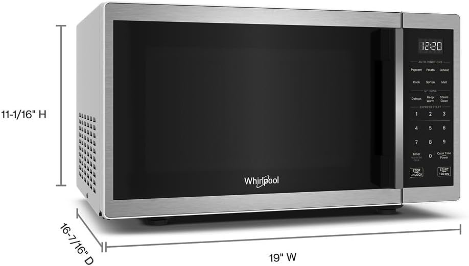 0.9 cu. ft. Stainless Steel Countertop Microwave With Steam Clean - 900 watt
