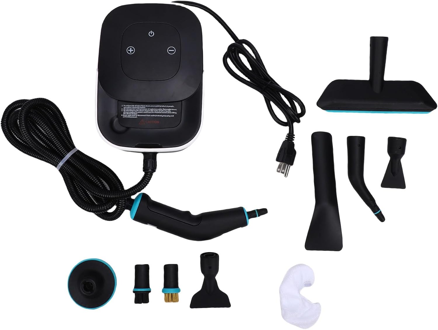 Pssopp Handheld Steam Cleaner, 6 Gear Adjustable High Temperature Steamer Cleaning Machine for Cleaning Tile Car Kitchen Bathroom (US Plug 110V)