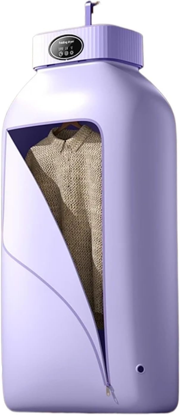Clothes Dryer Portable Clothes Dryer Machine for Apartment RV Small Quiet Fast Drying Machine with Timer Hassle-Free Setup(Purple)