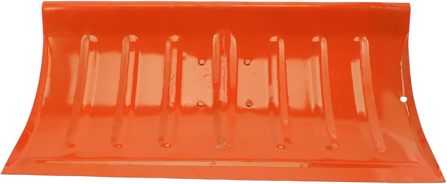 Heavy Duty Ice Shovel with Durable Steel Head Lightweight Snow Scoop for Outdoor Snow Removal Wear Resistant for Driveways and Automobiles Orange Manganese Steel Blade