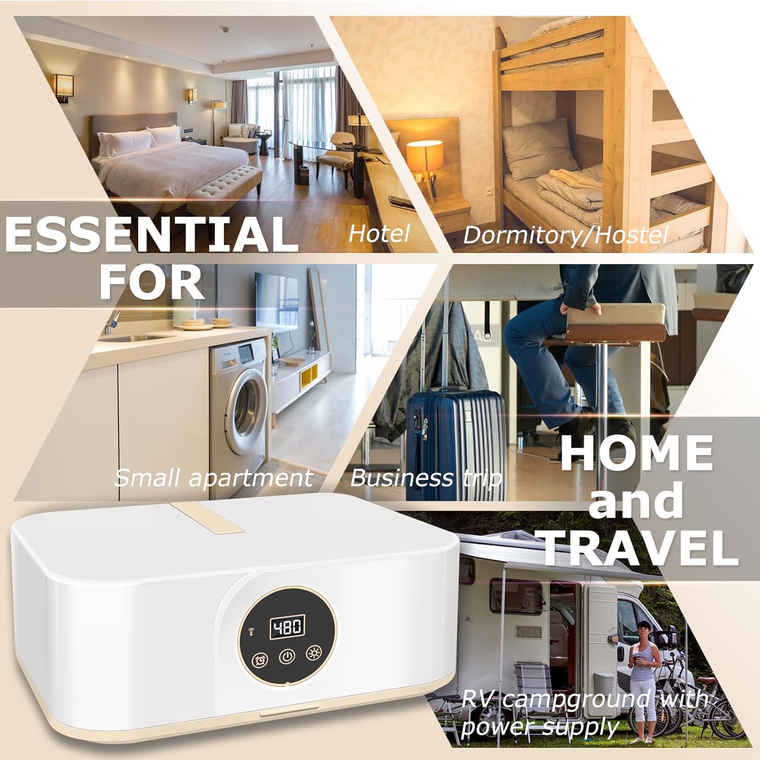 Portable Clothes Dryer - Mini Portable Dryer Machine for Laundry Apartments and Travelling, Hotel Room