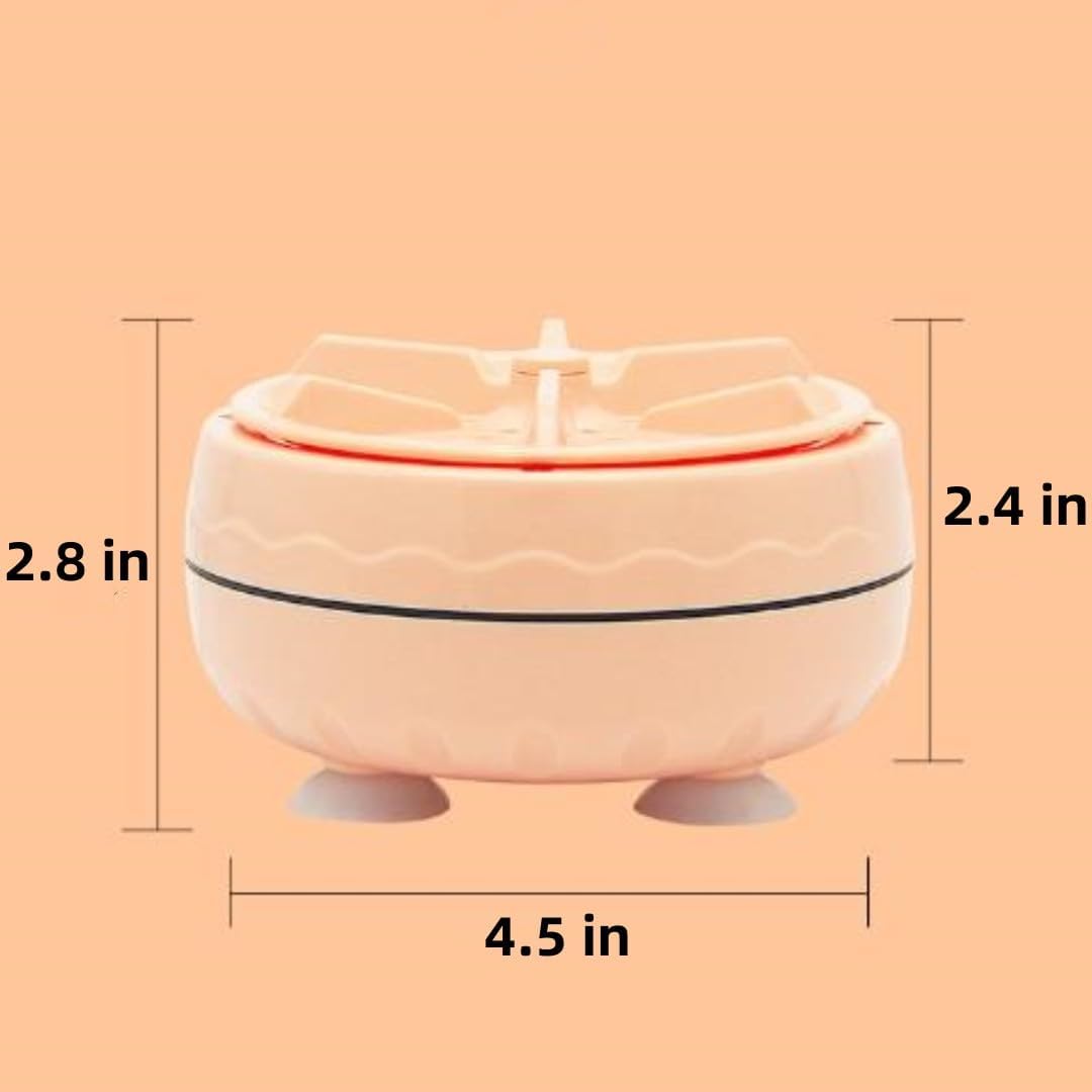 Generic Portable Washing Machine, Front Load, Ultrasonic Mini Multifunctional Washer, Fully Automatic, Efficient, Turbo, Pink