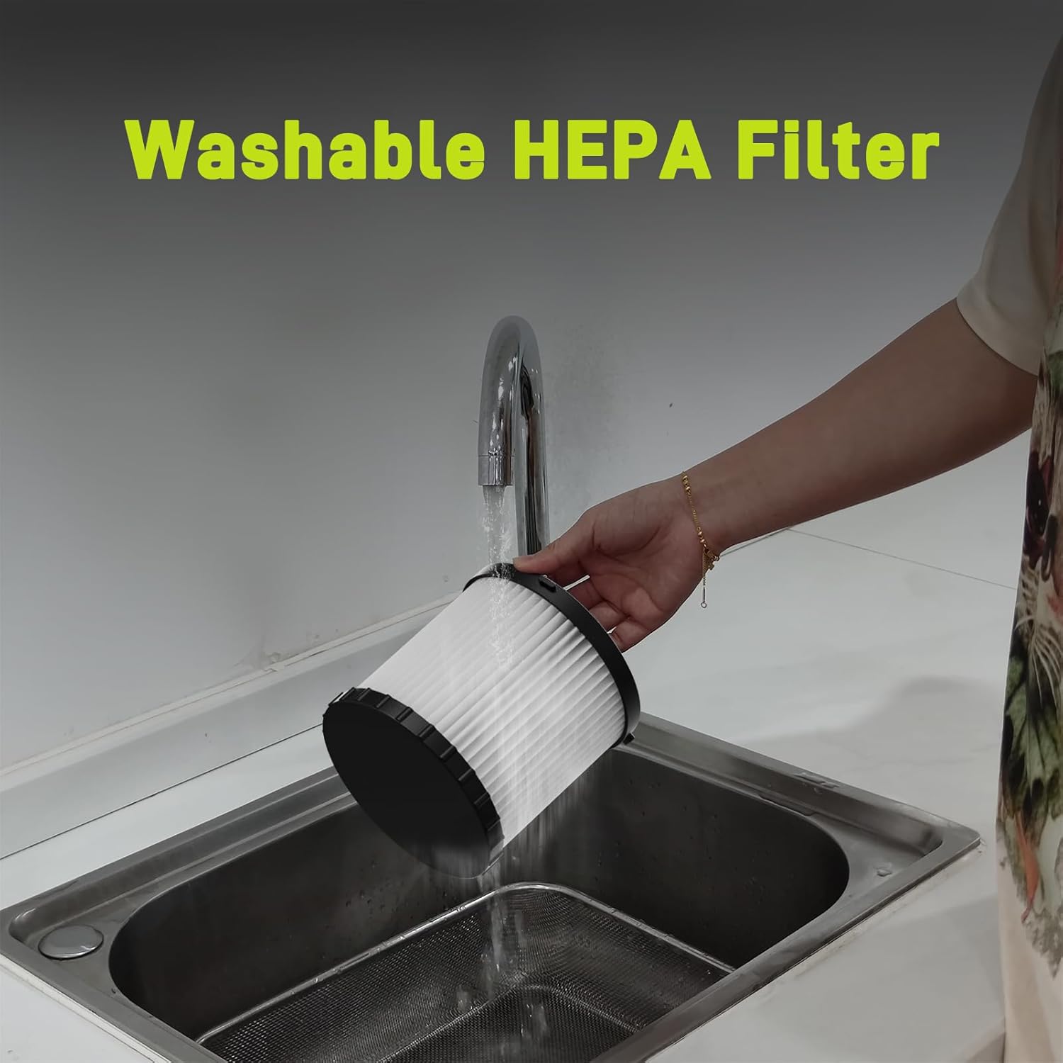 4 Gallon Cordless Shop Vac, Cordless Shop Vacuum Wet and Dry with 16 Kpa Strong Suction & Blower, Portable Shop Vacuum, Battery Powered Shop Vac for Car, Home and Garage