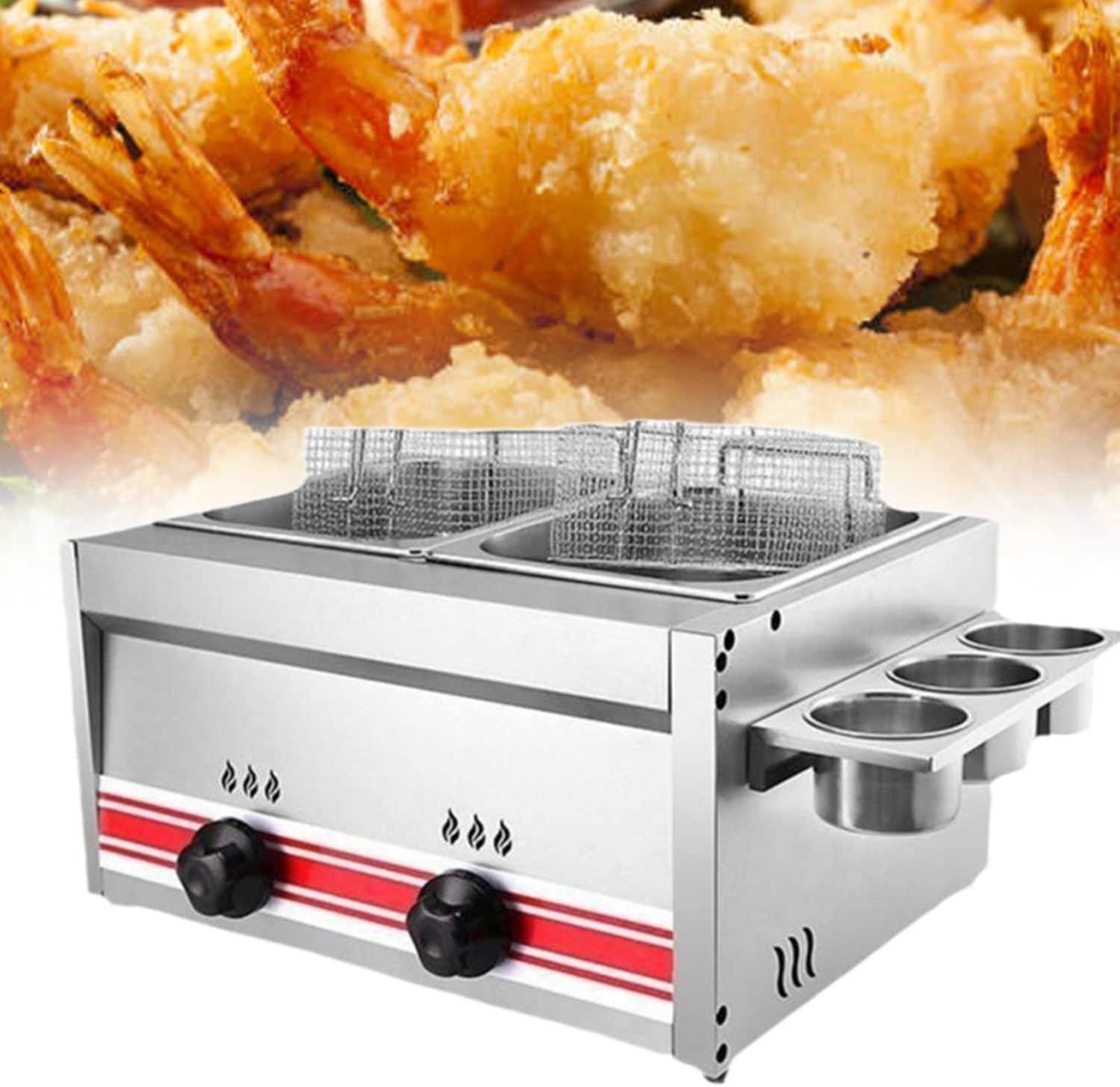 Deep Fryer: Perfect for Restaurants & Homes | Suitable for All Foods | Easy to Clean & Hygienic | for Frying & Boiling | Commercial & Household Use