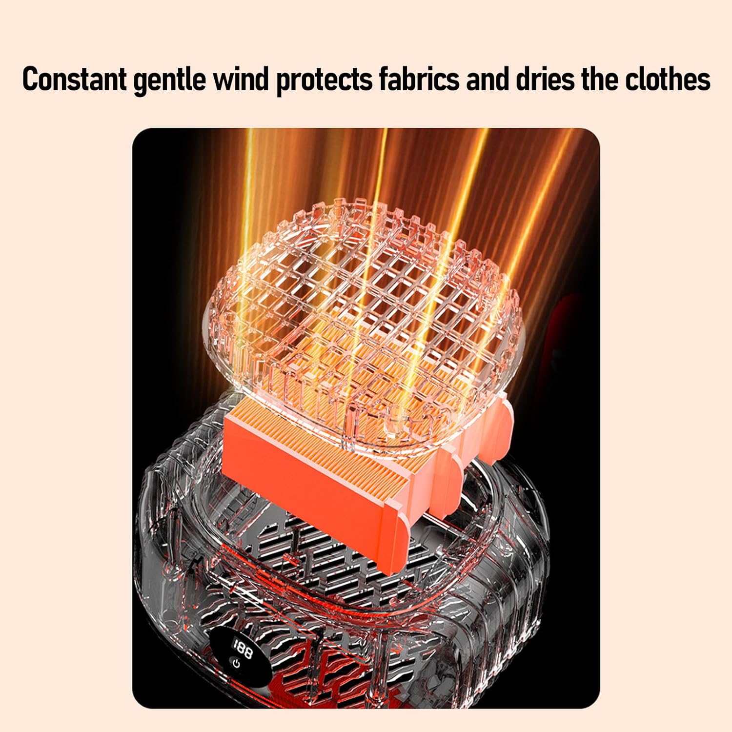 Portable Mini Clothes Dryer with Drying Bag, Electric Drying Machine Fast Drying with Timer Digital Display for Underwear Socks, Foldable Laundry Dryer, for Travel Hotel