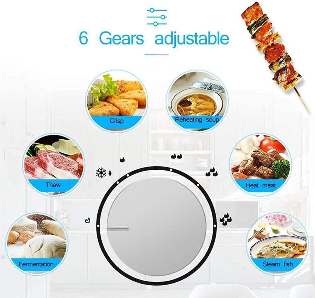 20L Small Multifunctional Microwave Oven - 220V Mechanical Rotating Kitchen Cooker for Steaming Heating Boiling Commodity Code: LXJ-6 (Color : Blue) (Blue) (Blue) Aesthetic and Practical (Blue)