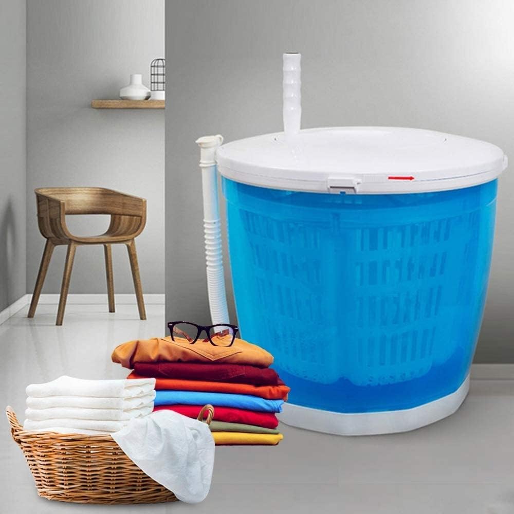 Washing Machine 2 in 1 Hand-Operated Mini Compact Traveling Outdoor Compact Washer Spin Dryer for Dorms, Apartments, Camping Travelling Outdoor