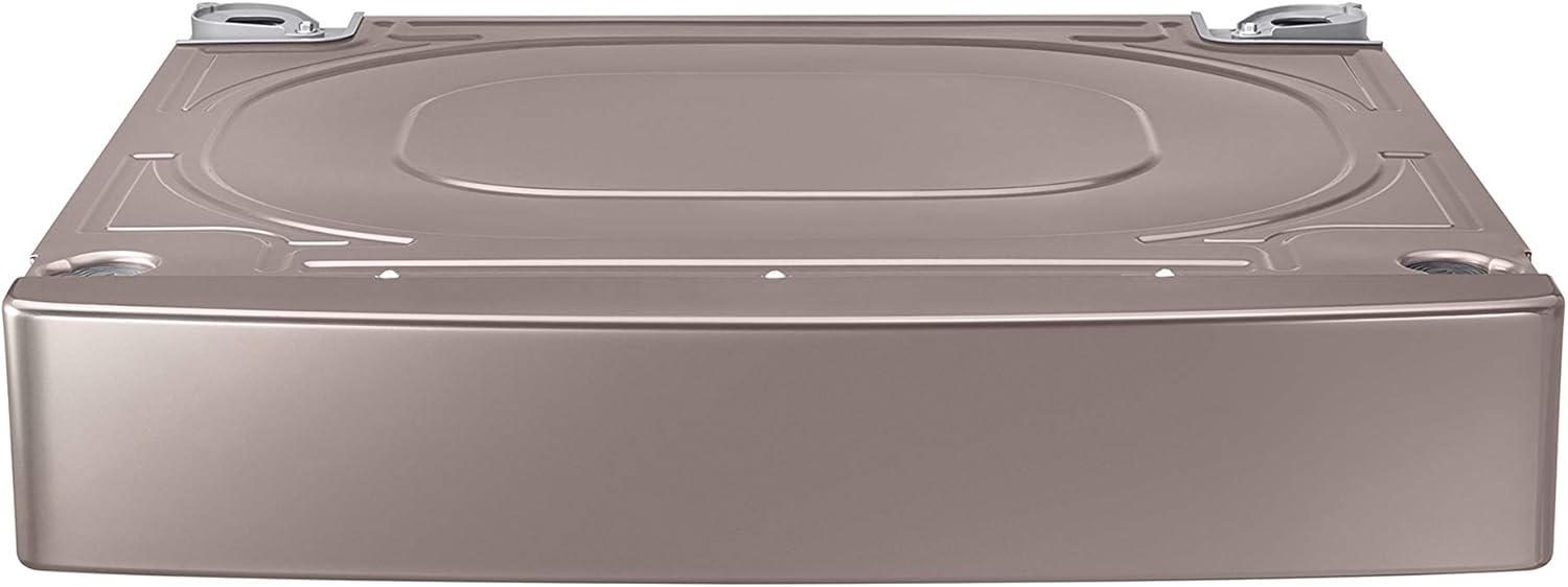 SAMSUNG 27” Wide Laundry Riser Pedestal Stand for 27” Wide Front Load Washer or Dryer, Lifts Machine 6”in Height, WE272NC/A3, Champagne