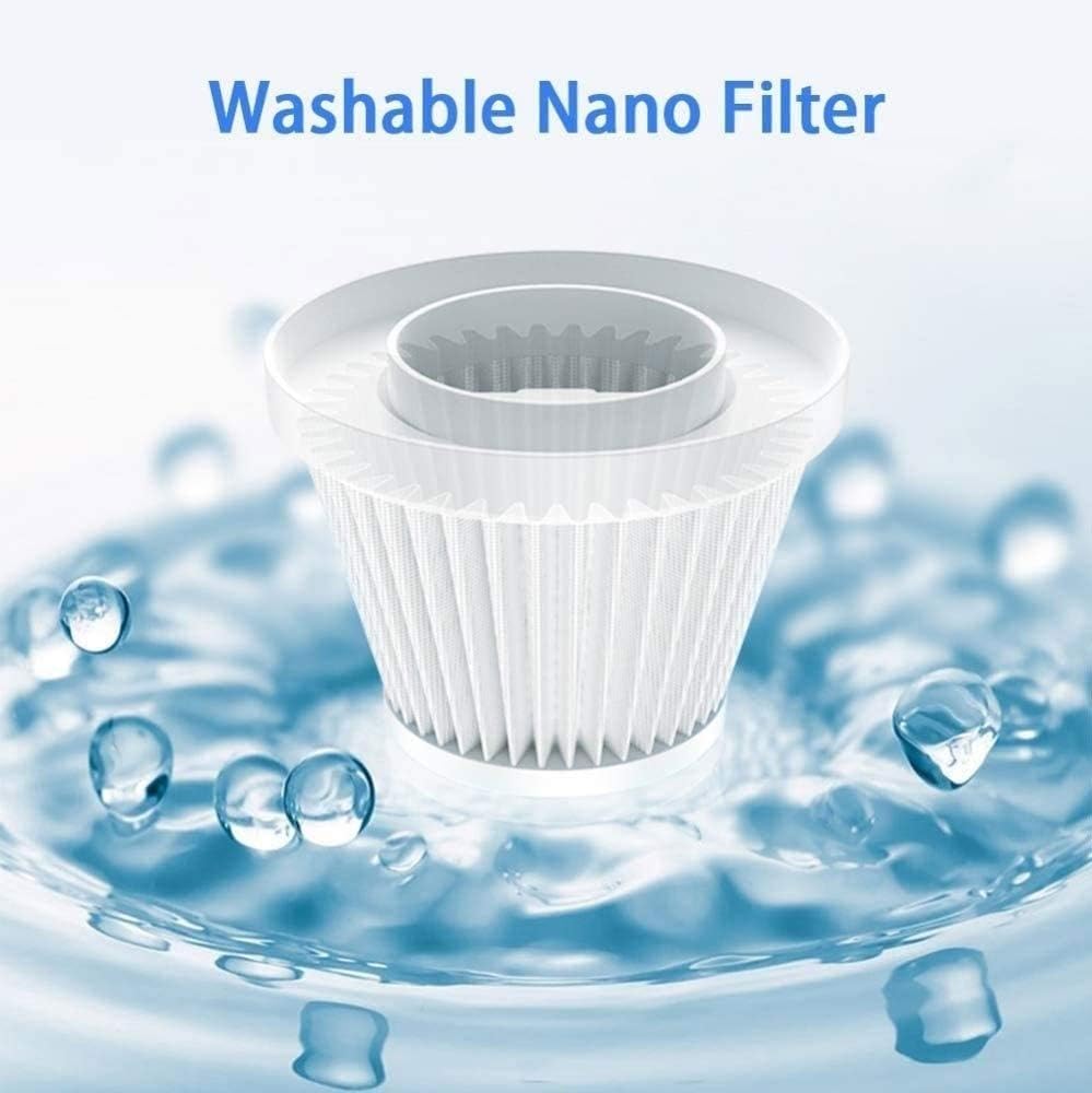 Handheld Car Powerful Suction Hand Cleaner, 5300Pa Hand Vacuum with Powerful Cyclonic Suction, Portable Vacuum Cleaner for Pet Hair, Dust, Gravel, Home Cleaning