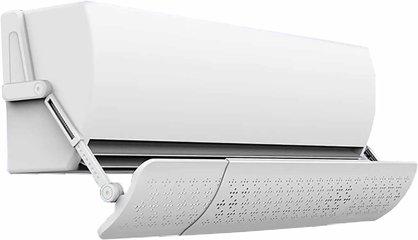 Fold-able Air Conditioner Deflector, Anti Direct Blowing Retractable ac Vent Deflector, Split Unit Air Deflector, for Bedroom Office Hotel