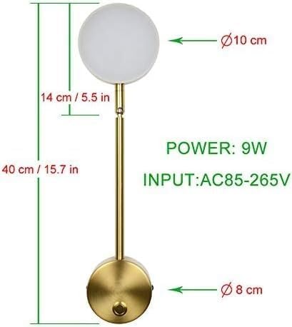 Aluminum Wall Lights LED Lamps Modern Gold Sconce Compatible with Living Room,Household