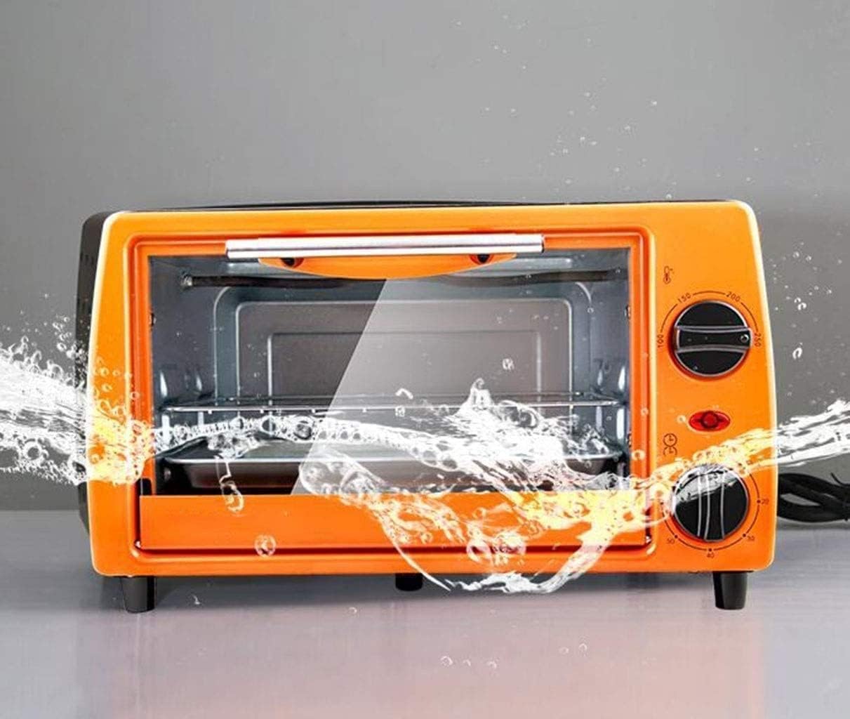 oven mini oven air fryer oven Household Mini Electric Oven 11 Liter Baking Tray Tray Desktop Portable Adjustable Temperature Control Timer Mini Ovens Toaster Oven Air Fryer,