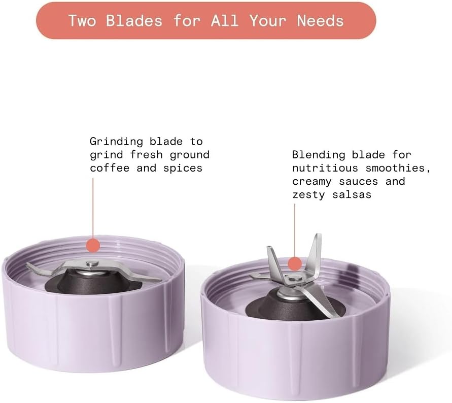 Beautiful Personal Blender Set with 12 Pieces, 240 W, Lavender by Drew Barrymore