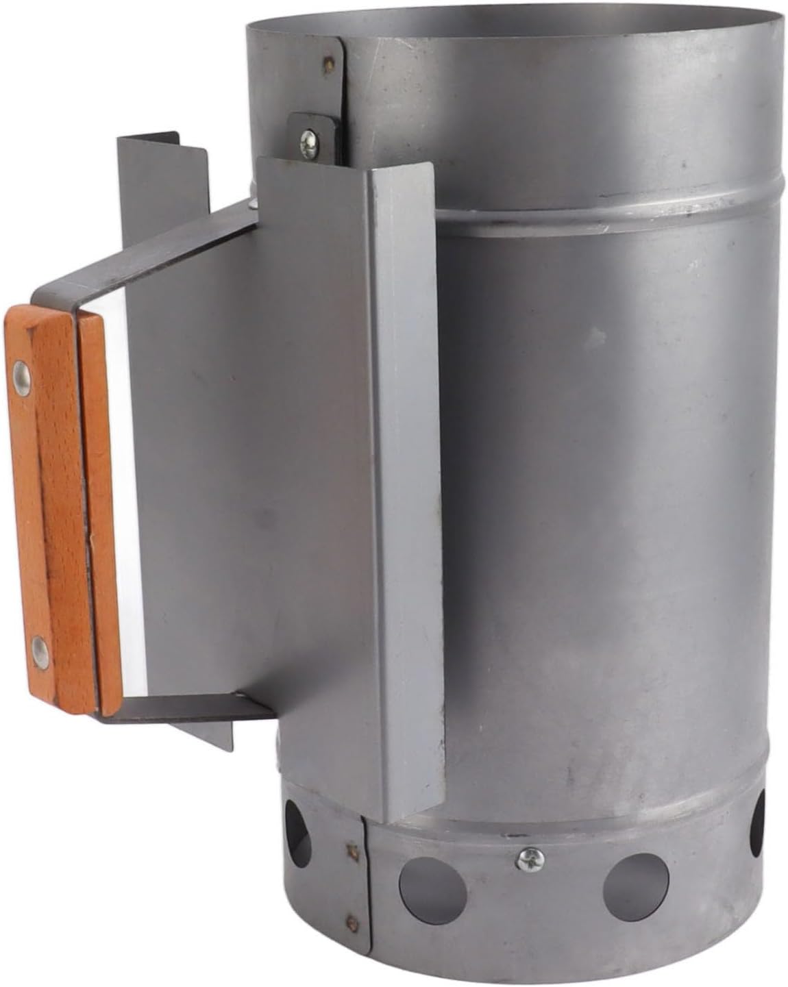 Chimney Charcoal Starter Wood Pandage in a Compact Grill Chimney Starter for Quick Ignition with Charcoal, Construction in a Sustainable Zinc Iron Alloy, for Outdoor Cooking Camping